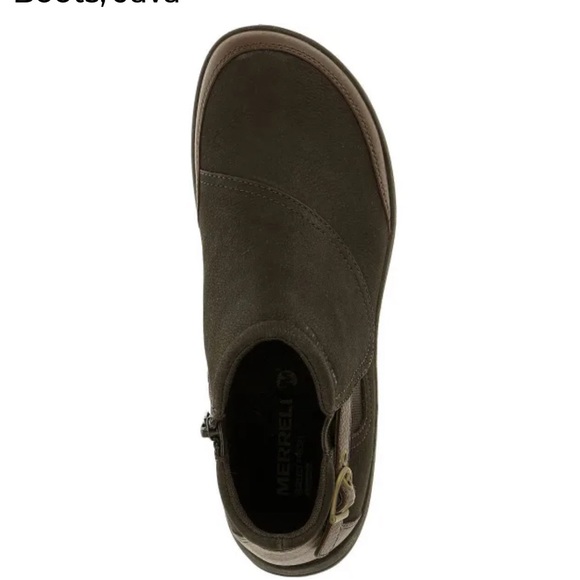 Merrell Dassie Char Brown Leather Ankle Boot - Picture 5 of 9